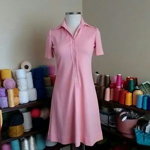 Peach A-line Vintage dress